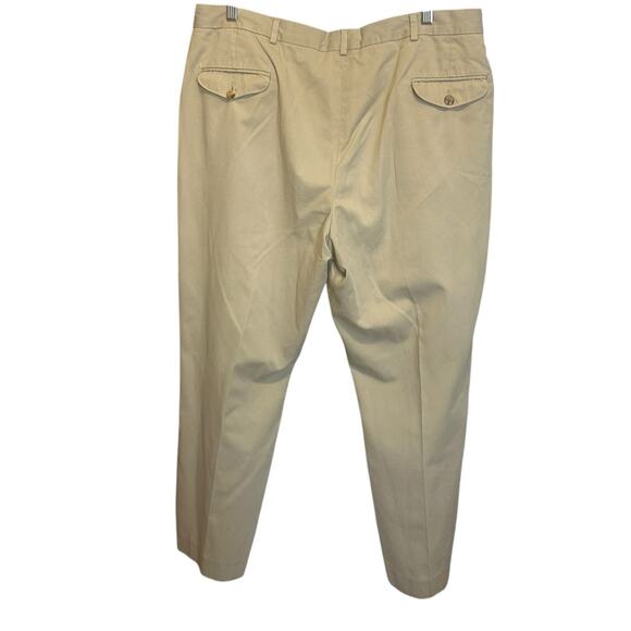 VTG LL Bean Men Chino Pants 40 Khaki Classic‎ Minimalistic Preppy Office Travel - Picture 3 of 7